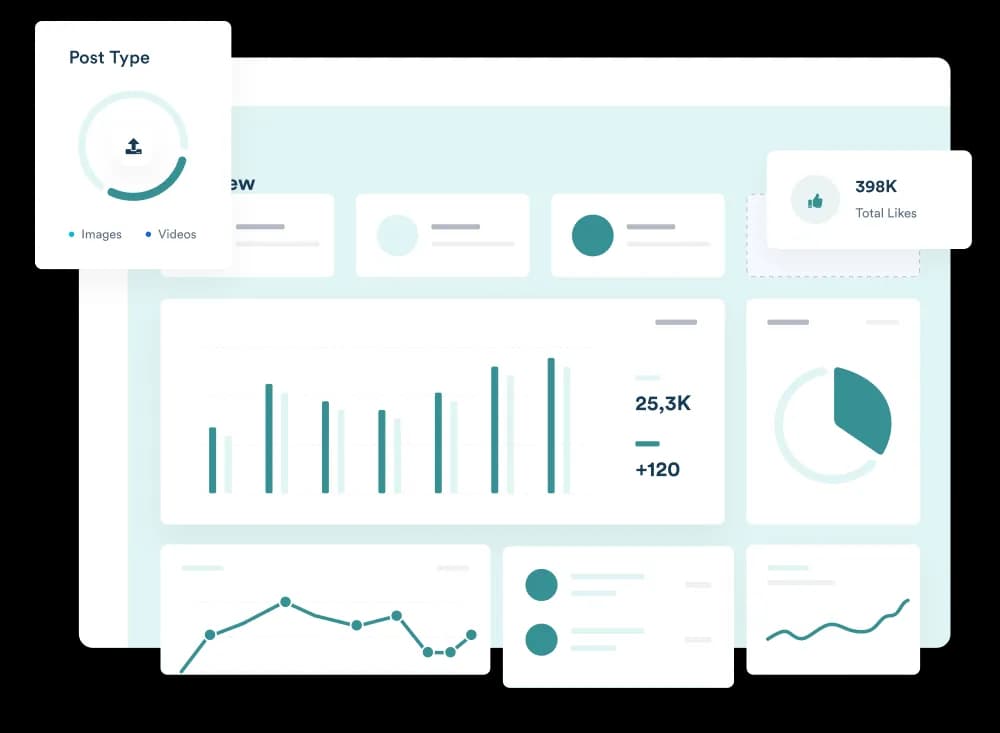 Analytics dashboard illustration