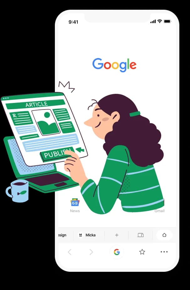 SEO and digital marketing illustration